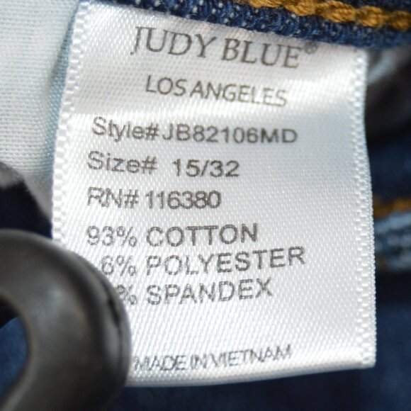 Judy Blue Womens Size 15/32 Skinny Fit Medium Wash Denim Jeans JB82106MD GUC - Picture 5 of 13